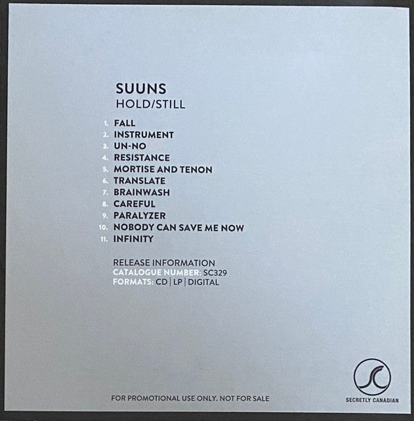 Suuns : Hold/Still (CD, Album, Promo)