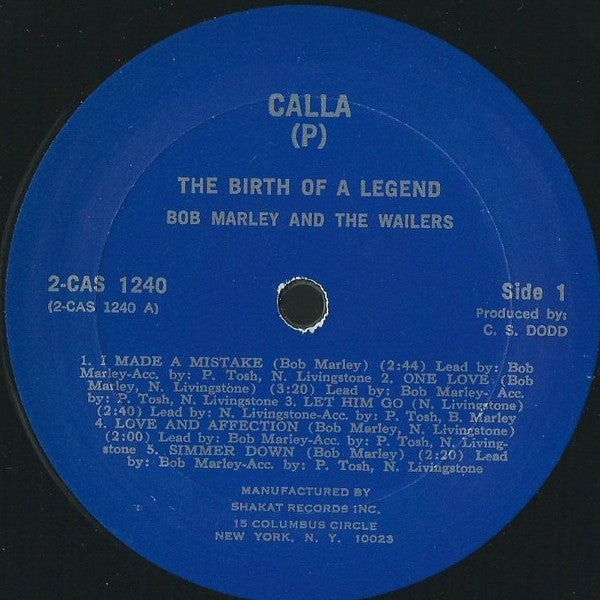 Bob Marley & The Wailers : The Birth Of A Legend (2xLP, Comp)