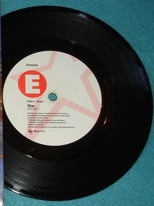 Erasure : Star (7", Single, M/Print)