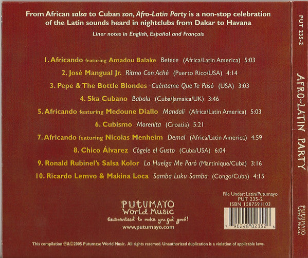 Various : Afro-Latin Party (CD, Comp, Dig)