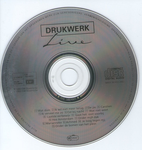 Drukwerk : Live (CD, Album)