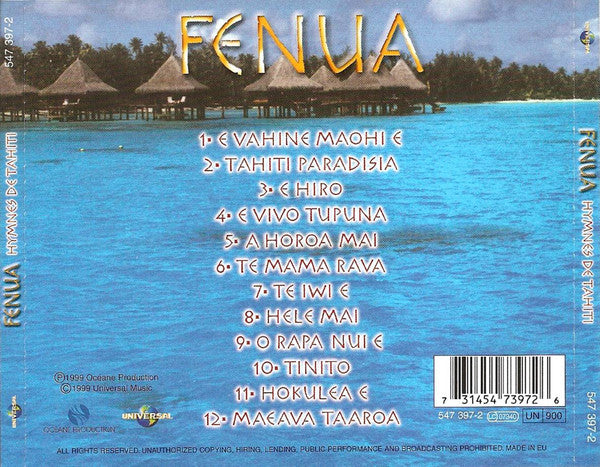 Fenua : Hymnes De Tahiti (CD, Album)