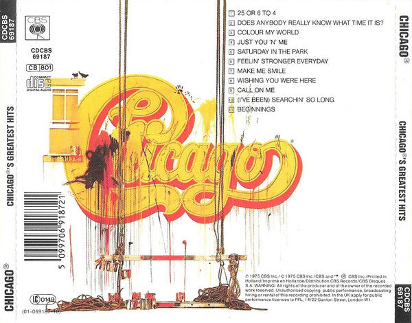 Chicago (2) : Chicago's Greatest Hits (CD, Comp, RE)