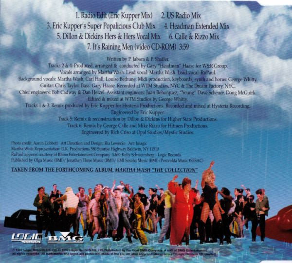 Martha Wash Featuring RuPaul : It's Raining Men... The Sequel (CD, Single, Enh)