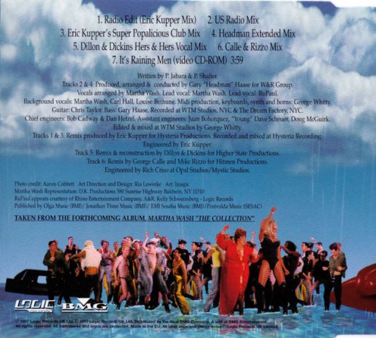 Martha Wash Featuring RuPaul : It's Raining Men... The Sequel (CD, Single, Enh)