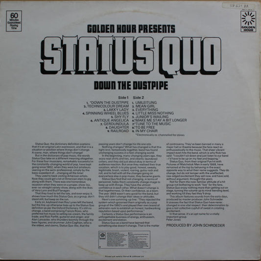 Status Quo : Status Quo - Down The Dustpipe (LP, Comp)