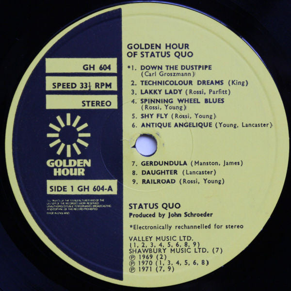 Status Quo : Status Quo - Down The Dustpipe (LP, Comp)