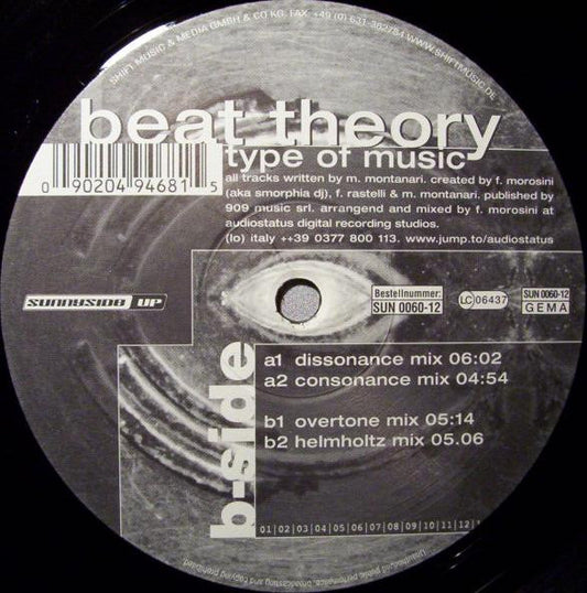 Beat Theory : Type Of Music (12")