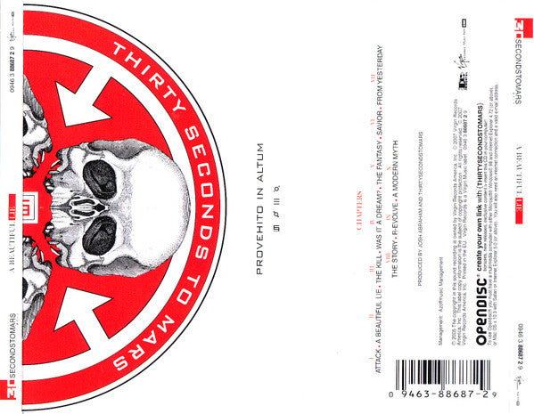 30 Seconds To Mars : A Beautiful Lie (CD, Album, Enh, RE)