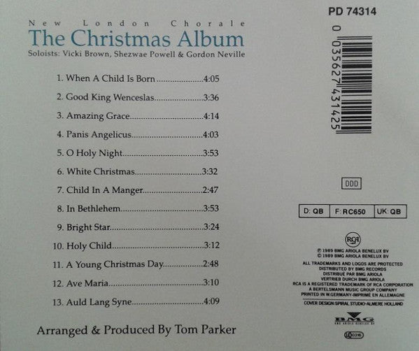 New London Chorale : The Christmas Album (CD, Album, RE)
