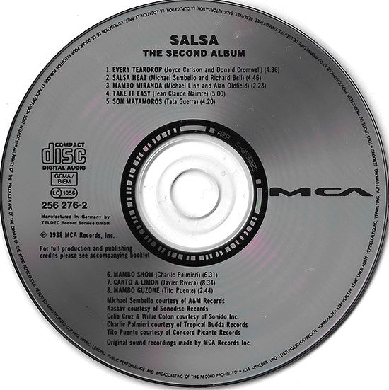 Various : Salsa. The Second Album. Original Motion Picture Soundtrack (CD, Comp)