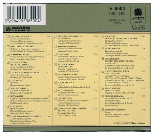 Various : España (Anthologie De La Musique Espagnole = Anthology Of Spanish Music = Antología De La Música Española = Anthologie Der Spanischen Musik) (CD, Comp)