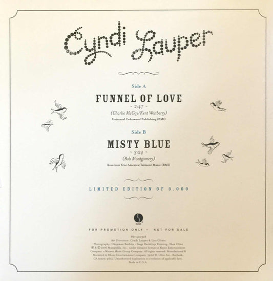 Cyndi Lauper : Funnel Of Love (7", Ltd, Promo, Pin)