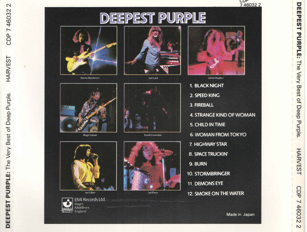 Deep Purple : Deepest Purple: The Very Best Of Deep Purple (CD, Comp)