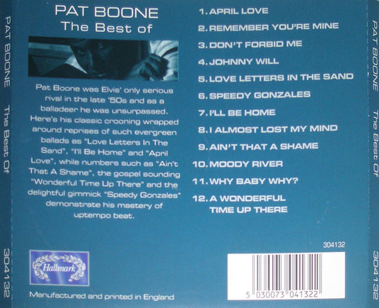 Pat Boone : The Best Of (CD, Album, Comp)