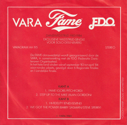 Unknown Artist : Fame (7", EP)