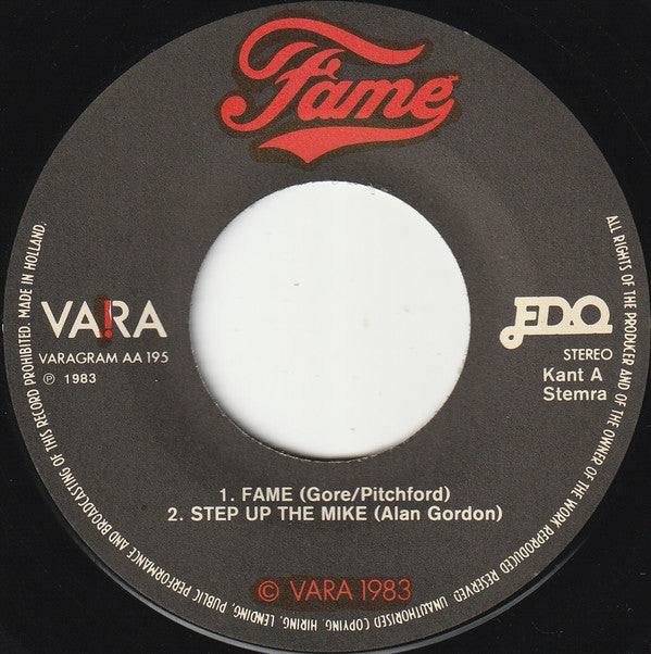 Unknown Artist : Fame (7", EP)