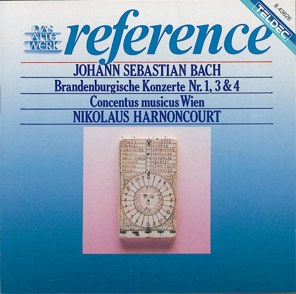 Johann Sebastian Bach, Concentus Musicus Wien, Nikolaus Harnoncourt : Brandenburgische Konzerte Nr.1, 3 & 4 (CD, RE)