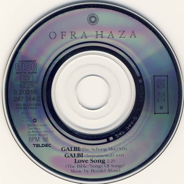 Ofra Haza : Galbi (The Sehoog Mix) (CD, Mini, Maxi)