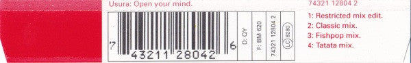 U.S.U.R.A. : Open Your Mind (CD, Maxi)