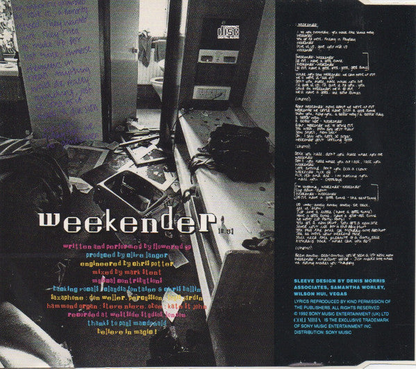 Flowered Up : Weekender (CD, Single)