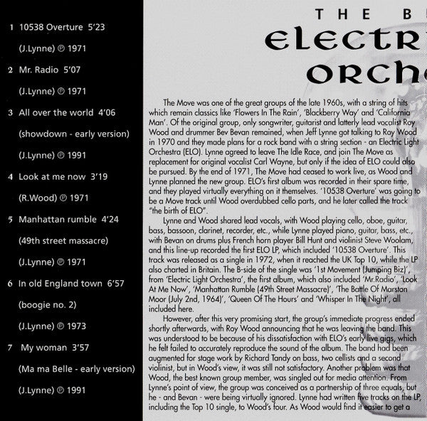 Electric Light Orchestra : The Best Of Electric Light Orchestra (CD, Comp)