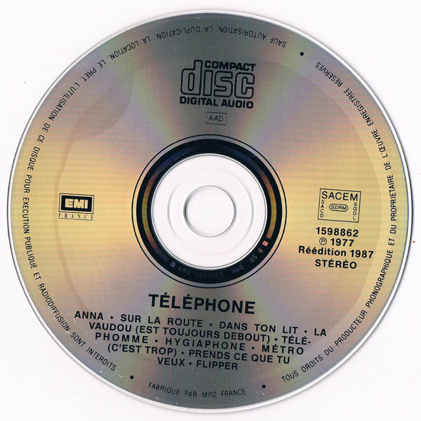 Téléphone : Anna (CD, Album, RE)