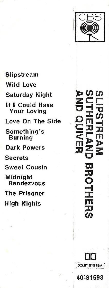 Sutherland Brothers & Quiver : Slipstream (Cass, Album)