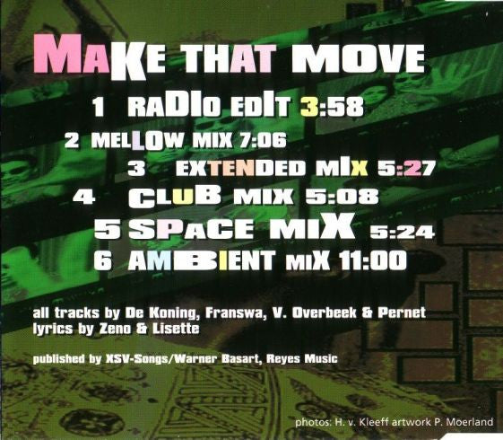 Da' Choice : Make That Move (CD, Maxi)