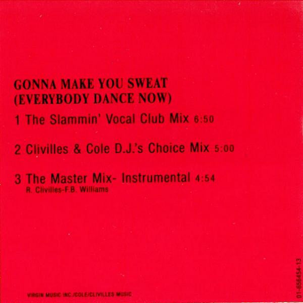 C + C Music Factory Featuring Freedom Williams : Gonna Make You Sweat (Everybody Dance Now) (CD, Mini, Maxi)