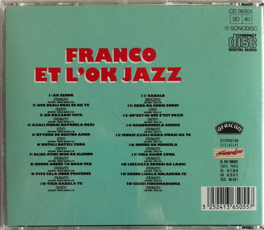 Franco Et Orchestre T.P.O.K. Jazz : Merveilles Du Passé (1958 1962) Volume II (CD, Comp)