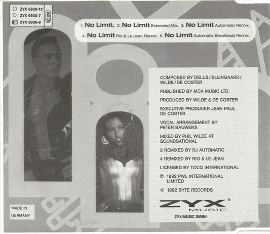 2 Unlimited : No Limit (CD, Maxi)