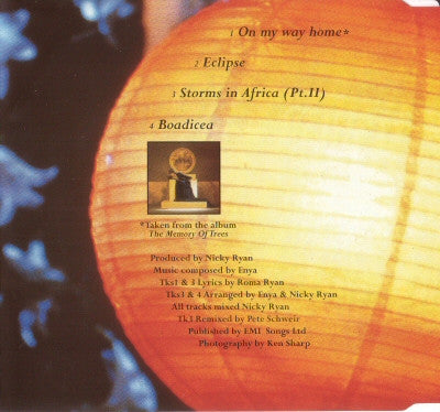 Enya : On My Way Home (CD, Single)