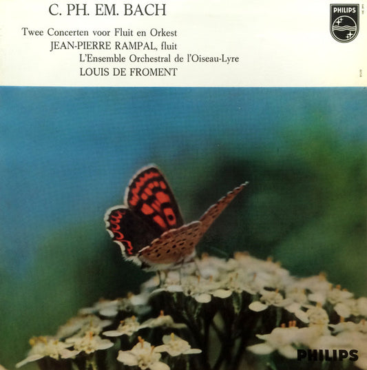 Carl Philipp Emanuel Bach, Jean-Pierre Rampal, Louis De Froment : Twee Concerten voor Fluit En Orkest (LP, Album, Mono)