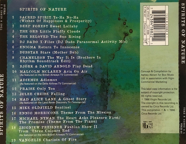 Various : Spirits Of Nature (CD, Album, Comp)