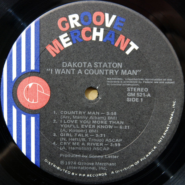 Dakota Staton : I Want A Country Man (LP, Album)