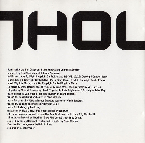 Ramshackle : Depthology (CD, Album)