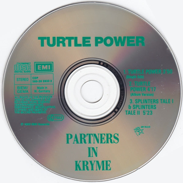 Partners In Kryme : Turtle Power (CD, Maxi)
