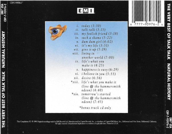 Talk Talk : Natural History (The Very Best Of Talk Talk) (CD, Comp, RE)