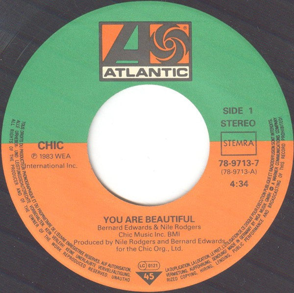 Chic : You Are Beautiful (7", Single)