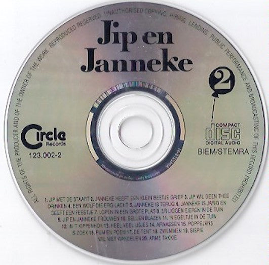 Annie M.G. Schmidt : Jip En Janneke 2 - Verhaaltjes Van Annie M.G. Schmidt (CD)