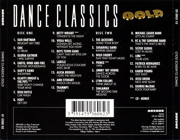 Various : Dance Classics Gold (2xCD, Comp, Gol)