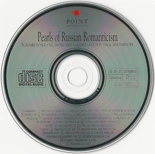 Pyotr Ilyich Tchaikovsky, Modest Mussorgsky, Reinhold Glière, Anatoly Liadov, Sergei Vasilyevich Rachmaninoff - Tomislav Baynov : Pearls Of Russian Romanticism (CD, Album)
