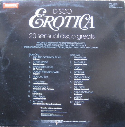 Various : Disco Erotica (LP, Comp, JA )