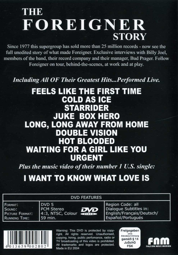 Foreigner : The Foreigner Story - I Want To Know What Love Is  (DVD-V, Comp, NTSC)