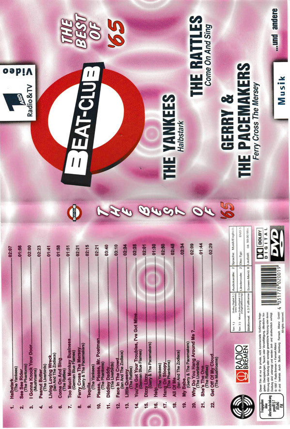 Various : Beat-Club - The Best Of '65 (DVD-V, Comp, Mono, Multichannel, PAL, Dol)