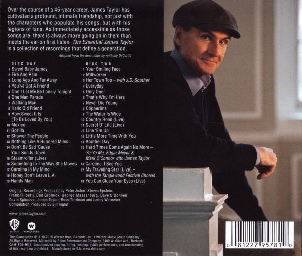 James Taylor (2) : The Essential James Taylor (Deluxe Edition) (2xCD, Comp, Dlx)