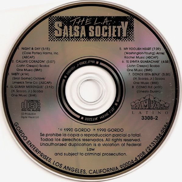 The L.A. Salsa Society : Night & Day (CD, Album)
