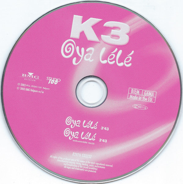 K3 : Oya Lélé (CD, Single)