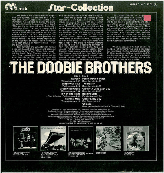 The Doobie Brothers : Star Collection (LP, Album, RE)